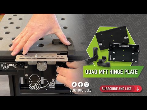 The New Benchdog Tools Quad Hinge Table Plate Demonstration.