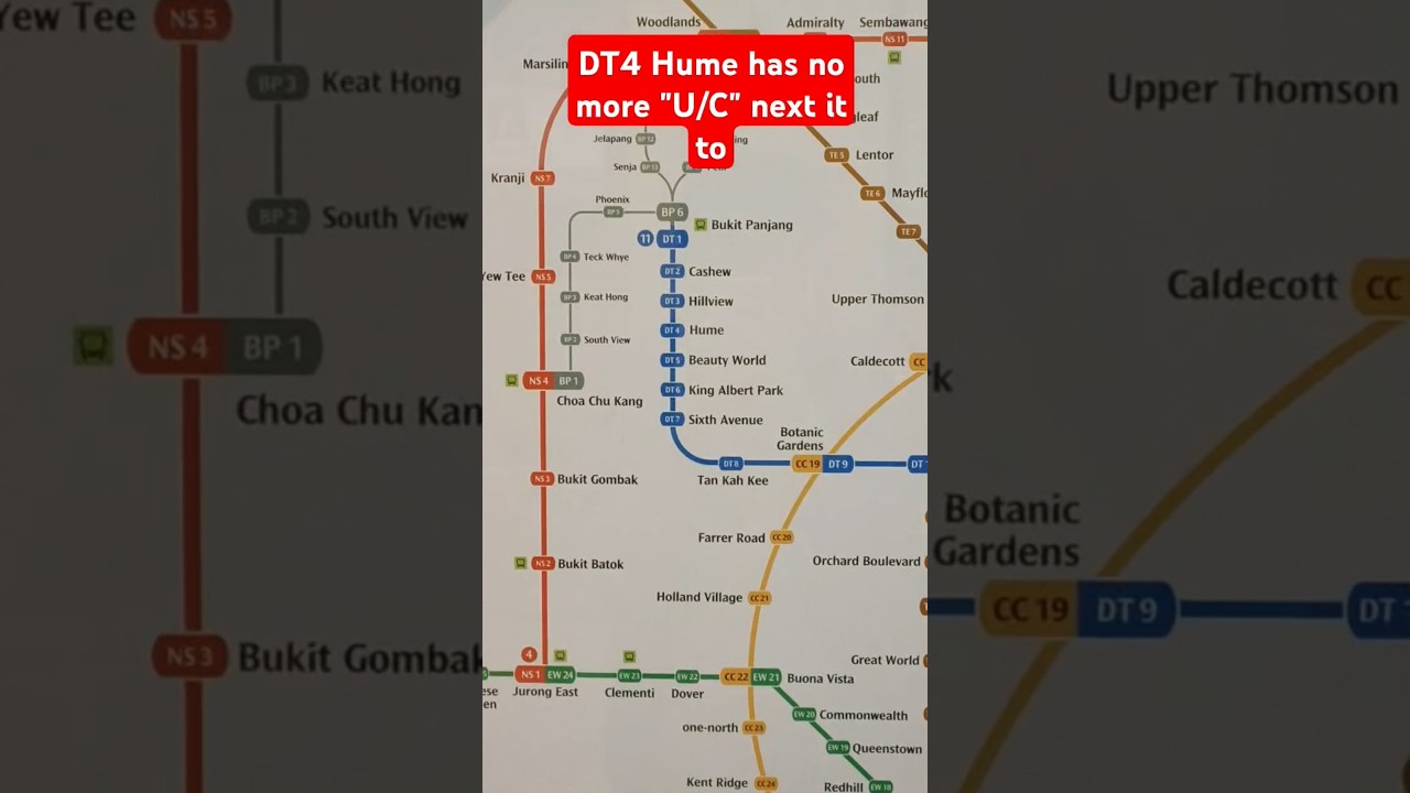 Updated System Map at NS19 Toa Payoh