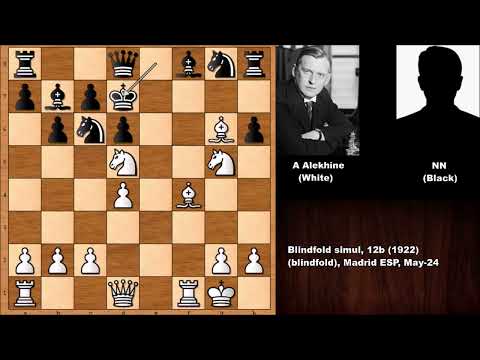 Epic Alekhine Checkmate From 1922 Madrid