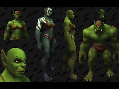 WoW Shadowlands Alpha NEW Orc Customization Options PREVIEW