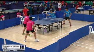Singapore National Table Tennis League 2017 - 1st Leg - Sunsports Leisure vs KTS
