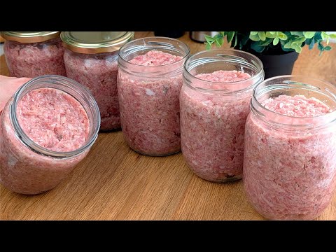 Statt gekaufter Wurst mache ich Wurst im Glas nach der Tindalisationsmethode!Preiswert und praktisch