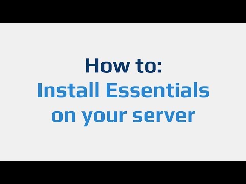 How to: Install Essentials on your server