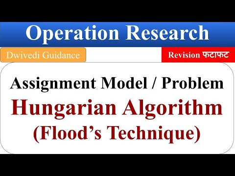 Hungarian Algorithm, Assignment Problem, Steps to solve Assignment problem, QTM, operation research