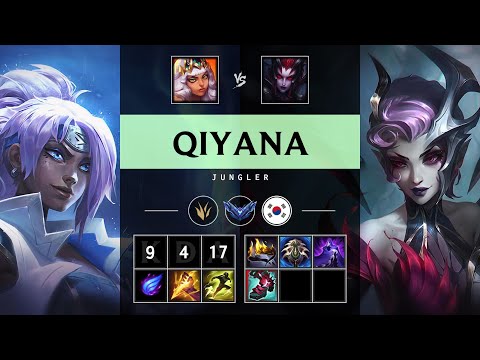Qiyana Jungle vs Elise: Killing spree - KR Diamond Patch 25.S1.2
