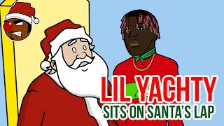 Lil Yachty Sits on Santa's Lap