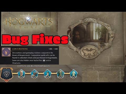 Hogwarts Legacy Bug Fixes - How To Fix Missing Side Quest - Missing Moth/ No Conjuration Butterflies