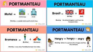 35+ Great Examples of Portmanteau You Should Immediately Add to Your Dictionary | Portmanteau Words