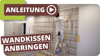 Wandkissen als Bettrückwand anbringen