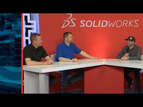 Mike Schultz, Jesse Hahne and Marc McCauley from CAD - SOLIDWORKS Live at 3DEXPERIENCE World 2020