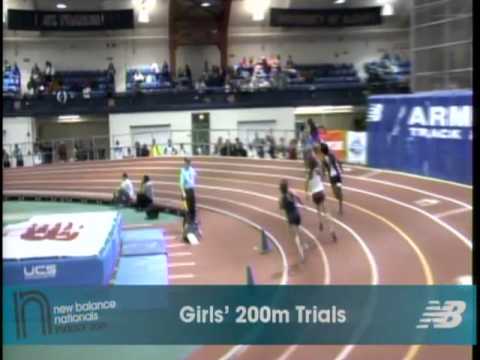 Girls 200m Prelim Heat 5 - New Balance Indoor Nationals 2011