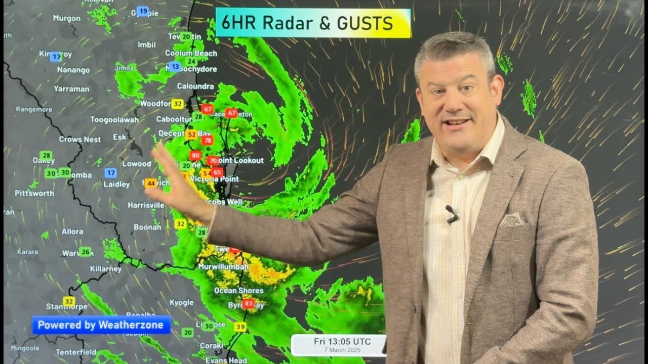 Ex-Cyclone Alfred (Saturday) - Storm makes landfall, here’s what's next