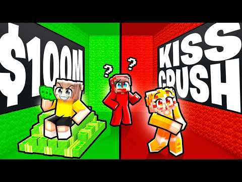 KISS YOUR CRUSH OR $100,000,000 in Minecraft?