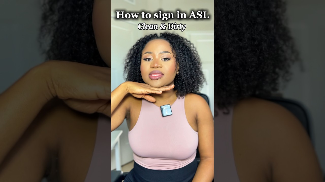 How to sign “clean” and “dirty” in #asl
