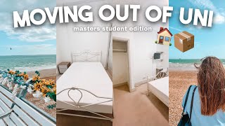 MOVING OUT VLOG 📦 🏠  Moving out of my Masters uni house & the end of living in Portsmouth