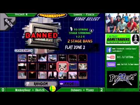SMASKATOON Project M Doubles Losers Finals - MonkeyBear + Sketch vs Subzero + Tizzy