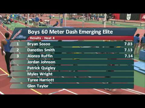 Boys 60m EE Prelim Heat 4 - New Balance Nationals Indoor 2014