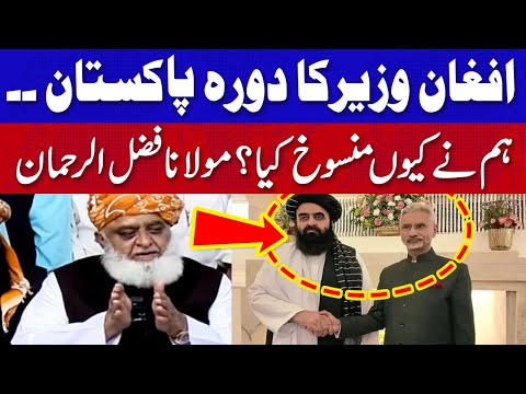 افغان وزرا کے پاکستان کے دورے شیڈول تھے، ہم نے کیوں منسوخ کیے؟ مولانا فضل الرحمان