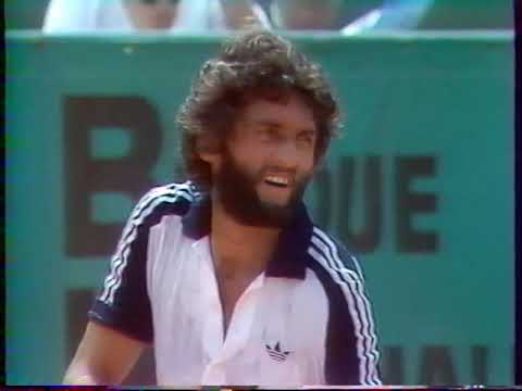 José Higueras vs Jimmy Connors 1/4 Roland Garros 1982 premier set