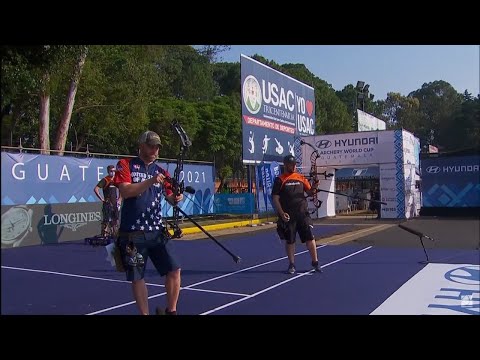 MIKE SCHLOESSER Vs BRADEN GELLENTHIEN [2021 Hyundai Archery World Cup Stage 1- Gold Medal Match]