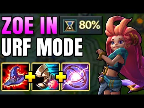 ZOE IS LITERALLY 100x MORE FUN ON URF!! FIRST EVER ZOE URF GAMEPLAY - League of Legends
