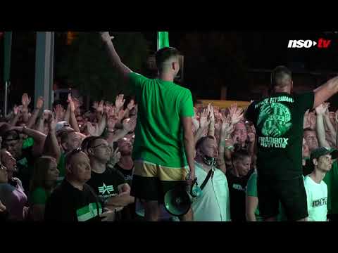 FTC–Dinamo: így nézett ki a stadion előtti szurkolás, ami behallatszott a Groupamába