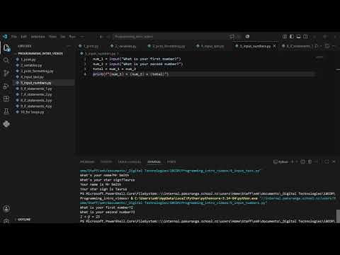 Python Programming 5 Input Numbers Integers