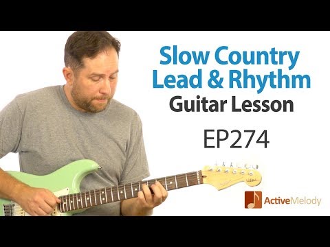 Learn several classic country guitar licks in this slow (and easy) country guitar lesson - EP274