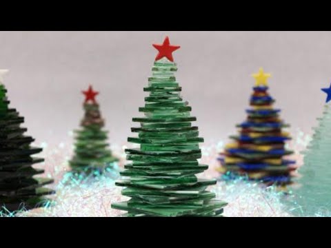 3D Stacked Glass Trees 2 Ways #FacebookLive