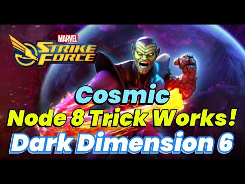 Dark Dimension 6: Node 8 COSMIC COMPLETE! TRY THIS 'HACK' NOW! DD6 Cosmic | MARVEL Strike Force