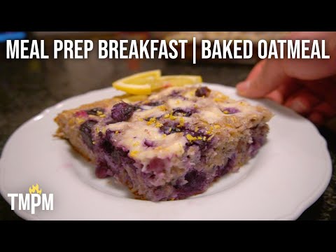 Lemon Blueberry Baked Oatmeal