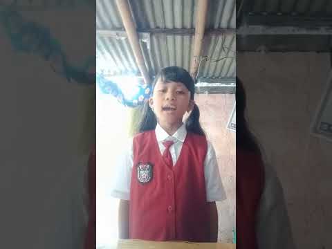 Ni putu Gea prandita febyani Menyanyikan lagu "INDONESIA RAYA"