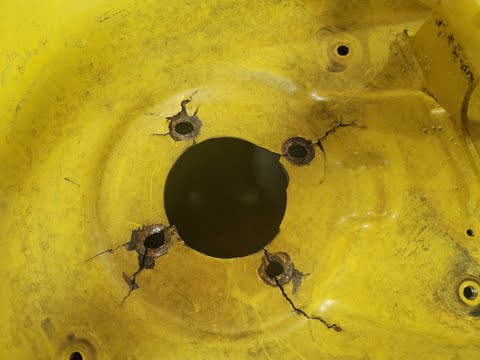 John Deere mower deck repair and reinforcement