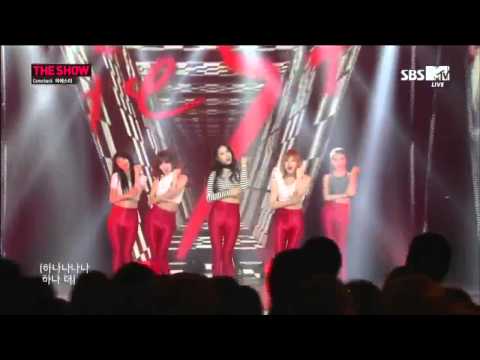 피에스타 Fiestar   One More 하나 더 Comeback Stage @ SBS MTV The Show 2014 07 08