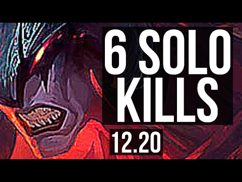 AATROX vs AKALI (MID) | 1200+ games, 6 solo kills, 8/1/1 | KR Master | 12.20