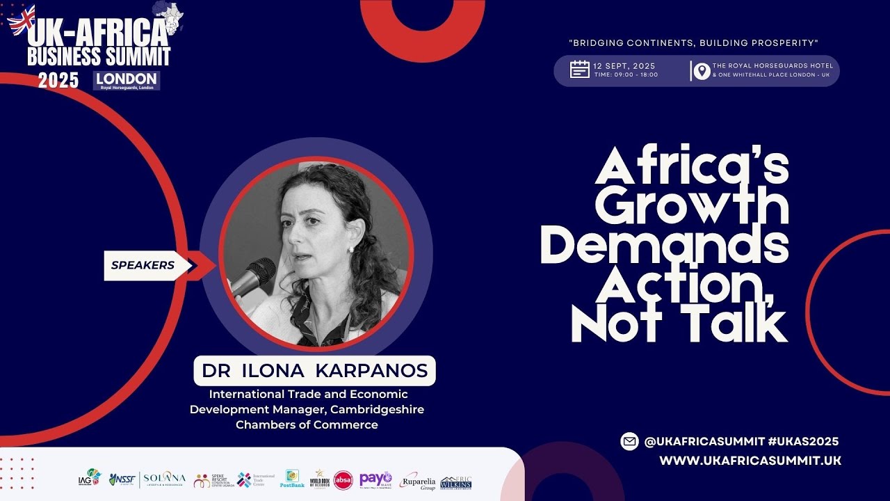 ⚡ Dr Ilona Karpanos: Africa’s Growth Demands Action, Not Talk | UK–Africa Summit 2025
