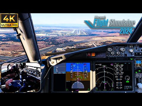 Microsoft Flight Simulator 2024 | STUNNING MADRID Landing | iFly Boeing 737 MAX | 4K
