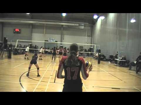 18U Mavs vs 17U Pakmen 3rd set Sophia Currier #4 Lib