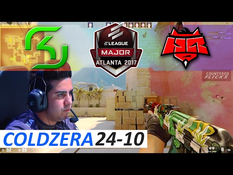 coldzera POV 24-10 CS:GO - SK vs HellRaisers [Mirage] ELEAGUE Major 2017