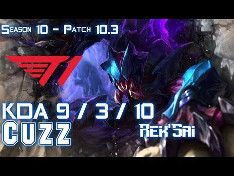 T1 Cuzz REK'SAI vs TALIYAH Jungle - Patch 10.3 KR Ranked