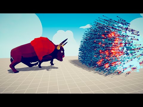 GIANT BISON vs EVERY GOD - Totally Accurate Battle Simulator | TABS