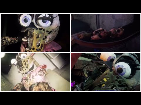 All CHICA Cutscenes in FNAF Security Breach Ruin!