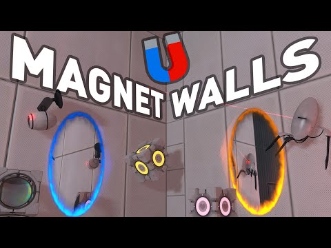 Portal 2 but the Walls are Magnetic