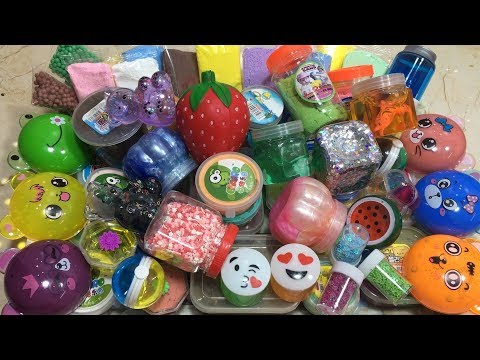 MIXING RANDOM THINGS INTO STORE BOUGHT SLIME !! SLIMESMOOTHIE ! SATISFYING VIDEOS 2