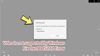 Download lagu Fix missing codec 0xc00d5212 windows 10 / windows 11 mp3 Download lagu Fix missing codec 0xc00d5212 windows 10 / windows 11 mp3