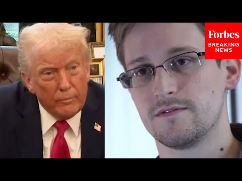 WATCH: Reporter Asks Trump If He's Considering Pardoning Edward Snowden