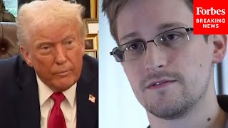 Download lagu WATCH: Reporter Asks Trump If He's Considering Pardoning Edward Snowden mp3