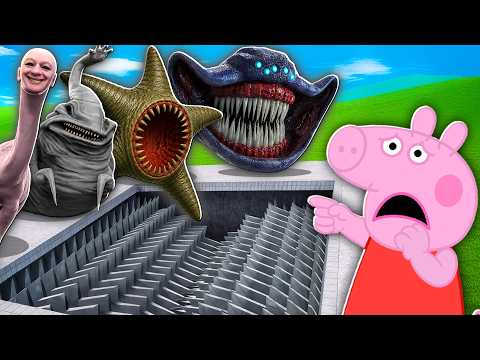 ¿Podrán los MONSTRUOS MARINOS TALASOFOBIA Sobrevivir a la TRITURADORA GIGANTE? - Garry's Mod