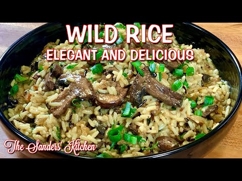 WILD RICE WITH CARMELIZED ONION AND MUSHROOMS / ELEGANT AND DELICIOUS