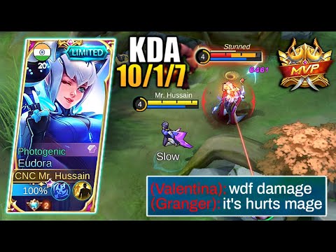 THIS UNDERRATED MAGE CAN LITERALLY BEAT EVERY OTHER MAGES | Global Eudora Gameplay | Mlbb